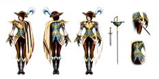 Fiora Musketeer concept art from the video game League of Legends