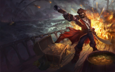Gangplank The Saltwater Scourge concept art from the video game League of Legends