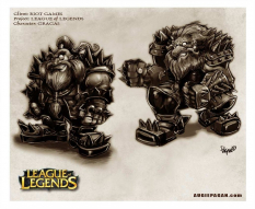 Gragas concept art from the video game League of Legends
