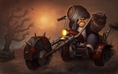 Gragas Vandal Unused concept art from the video game League of Legends