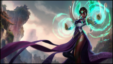 Karma The Enlightened One concept art from the video game League of Legends