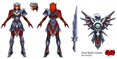 Leona Ironsolari concept art from the video game League of Legends