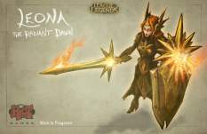 Leona WIP concept art from the video game League of Legends