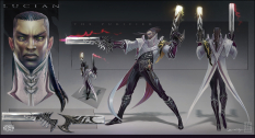 Lucian concept art from the video game League of Legends by Eoin Colgan
