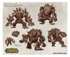 Malphite concept art from the video game League of Legends