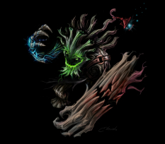 Maokai concept art from the video game League of Legends