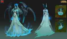 Morgana Ghost Bride concept art from the video game League of Legends