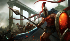 Pantheon The Artisan Of War concept art from the video game League of Legends