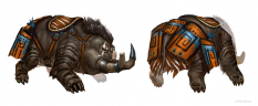 Sejuani Sabretusk Boar concept art from the video game League of Legends