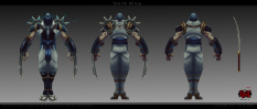 Storm Ninja concept art from the video game League of Legends by Larry Ray