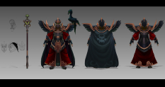 Swain Tyrant concept art from the video game League of Legends by Larry Ray