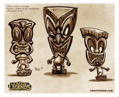Tiki concept art from the video game League of Legends