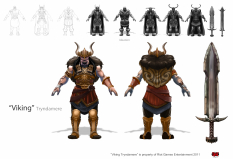Tyrndamere Viking concept art from the video game League of Legends by Larry Ray