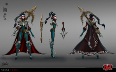 Vayne concept art from the video game League of Legends