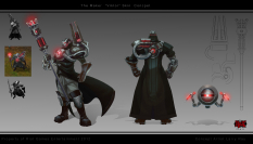 Viktor Maker concept art from the video game League of Legends by Larry Ray