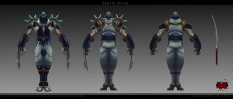 Zed Shockblade concept art from the video game League of Legends