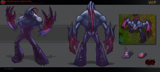 Zed Tainted concept art from the video game League of Legends by Larry Ray