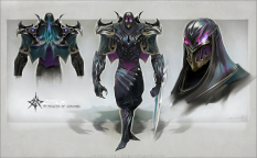Zed The Master Of Shadows concept art from the video game League of Legends by Eoin Colgan