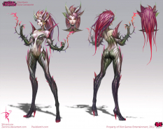 Zyra concept art from the video game League of Legends