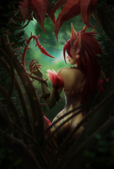 Zyra Teaser concept art from the video game League of Legends