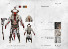 Glott concept art from the video game Ryse: Son of Rome by Kaija Rudkiewicz