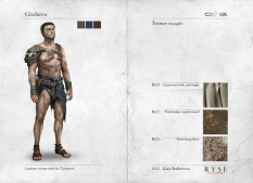Gladiator concept art from the video game Ryse: Son of Rome by Kaija Rudkiewicz