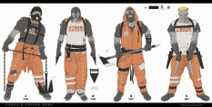 Penguin Prison Gang concept art from the video game Batman: Arkham Origins Blackgate by Calum Alexander Watt