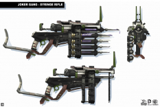 Syringe Rifle concept art from the video game Batman: Arkham Origins by Georgi Simeonov