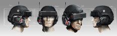 Helmet Concept concept art from the video game Outrise