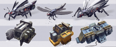 Swarm Concepts concept art from the video game Outrise