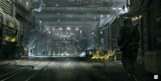 Facility concept art from the video game Outrise