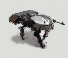 Gundog concept art from the video game Outrise