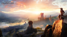 Sunrise concept art from the video game Dragon Age: Inquisition by Matt Rhodes