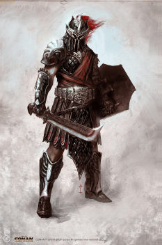 Dark Templar concept art from the video game Age of Conan: Unchained by Alex Tornberg