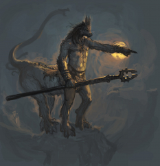 Demon concept art from the video game Age of Conan: Unchained