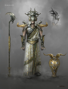 High Priest Of Erlik concept art from the video game Age of Conan: Unchained