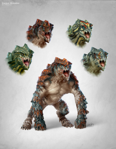 Kappa Monster concept art from the video game Age of Conan: Unchained by Per Oyvind Haagensen