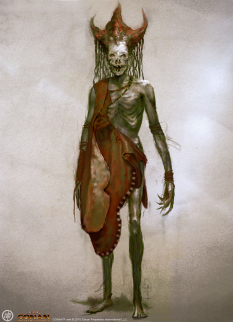 Lich concept art from the video game Age of Conan: Unchained by Alex Tornberg