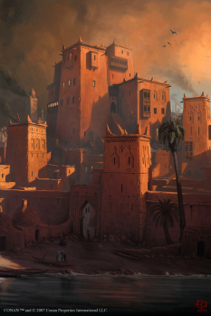 Akhet concept art from the video game Age of Conan: Unchained by Grant Regan