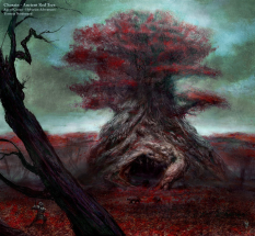Chosain Ancient Red Tree concept art from the video game Age of Conan: Unchained by Torstein Nordstrand