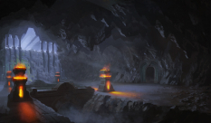 Environment Concept concept art from the video game Age of Conan: Unchained by Lin Bo