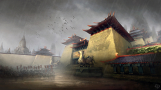 Jade Citadel concept art from the video game Age of Conan: Unchained by Grant Regan
