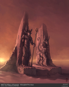 Pillars Of Kamula concept art from the video game Age of Conan: Unchained by Grant Regan