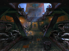 Slave Galley concept art from the video game Age of Conan: Unchained