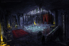 Temple Chamber concept art from the video game Age of Conan: Unchained