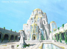 The Temple Of Mitra concept art from the video game Age of Conan: Unchained