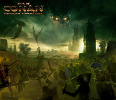 Poster concept art from the video game Age of Conan: Unchained