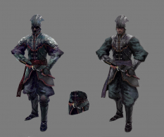 Epic Assassin Armour concept art from the video game Age of Conan: Unchained