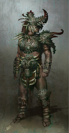 Heavy Armour concept art from the video game Age of Conan: Unchained