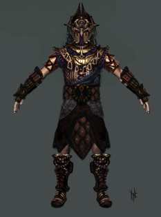 Stygian Armour concept art from the video game Age of Conan: Unchained by Torstein Nordstrand